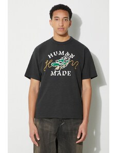 Human Made t-shirt in cotone Graphic uomo colore nero HM27TE001