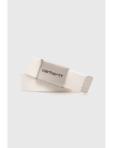 Carhartt WIP cintura Clip Belt Chrome colore beige I019176.D6XX