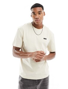 Calvin Klein - T-shirt grigio chiaro in cotone vestibilità comoda-Neutro