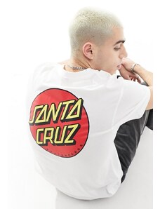 Santa Cruz - Classic Dot - T-shirt bianca-Bianco
