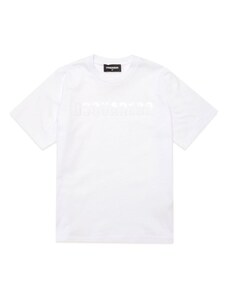 DSQUARED KIDS T-shirt bianca logo lucido