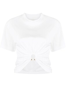 RABANNE T-shirt bianca anello