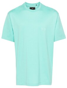 Adidas Y3 T-shirt logotype verde acqua