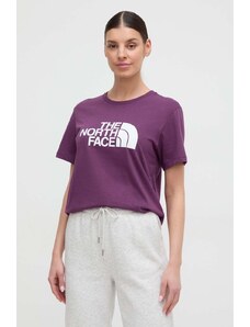 The North Face t-shirt in cotone donna colore violetto