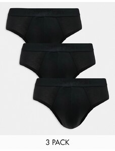 Calvin Klein - CK Black - Confezione da 3 slip neri-Nero