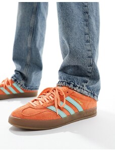 adidas Originals - Gazelle Indoor - Sneakers arancioni e color menta-Multicolore