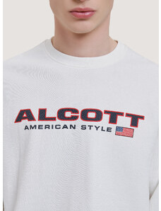 Alcott Felpa girocollo in cotone con stampa logo