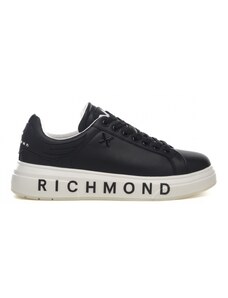 John Richmond sneakers eco leather in vera pelle nera