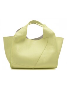 Gianni Chiarini shopping bag donna euforia in pelle giallo chiaro