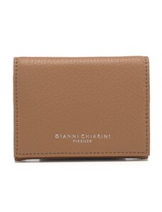 Gianni Chiarini portafoglio donna quadrato con chiusura con bottone nature