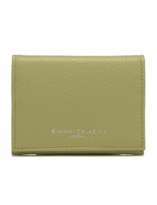 Gianni Chiarini portafoglio donna quadrato con chiusura con bottone verde