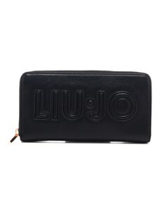 Liu Jo portafoglio maxi con zip-around e logo inciso nero