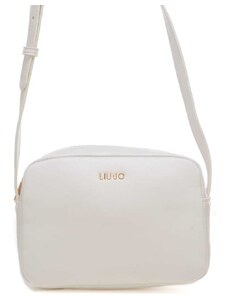 Liu Jo borsa a tracolla con logo lettering oro e bianco off white