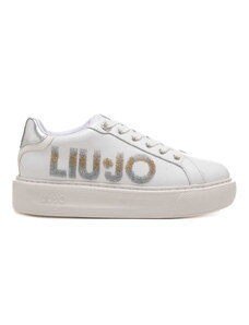 Liu Jo sneakers donna platform kylie 22 con bianca con strass