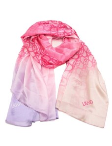 Liu Jo foulard stola donna con stampa logo degrade all over glicine