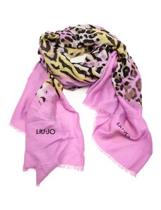 Liu Jo foulard stola donna a fantasia animalier rosa pastel