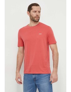 HUGO t-shirt in cotone uomo colore rosso