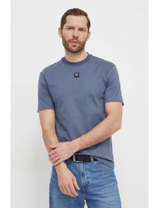 HUGO t-shirt in cotone uomo colore blu