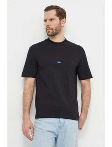 Hugo Blue t-shirt in cotone uomo colore nero