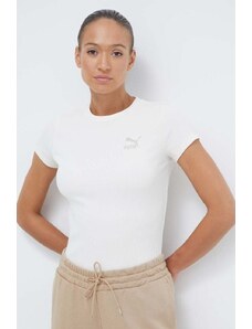 Puma t-shirt donna colore beige 624825
