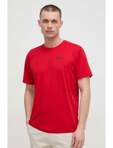 Jack Wolfskin maglietta sportiva Tech colore rosso
