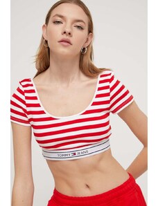 Tommy Jeans t-shirt donna colore rosso
