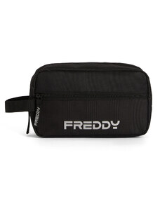 Freddy Beauty case grande con tasca esterna e logo argento