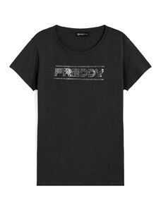 Freddy T-shirt donna in jersey leggero con logo effetto paisley