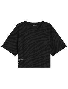Freddy T-shirt corta da donna in jersey stampa zebrata in tono