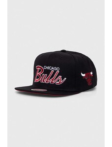 Mitchell&Ness cappello con visiera con aggiunta di cotone NBA CHICAGO BULLS colore nero con applicazione