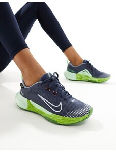 Nike Running - Juniper Trail Gore-tex - Sneakers blu fulmine e verdi-Verde