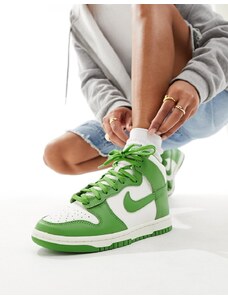 Nike Dunk - Sneakers alte color verde clorofilla e bianco