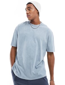 ASOS DESIGN - T-shirt oversize lavaggio blu