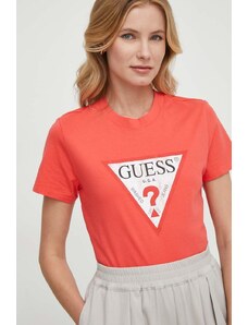 Guess t-shirt in cotone colore rosso