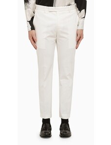 PT Torino Pantalone slim bianco in cotone