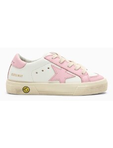 Golden Goose Sneaker bassa May bianca/rosa