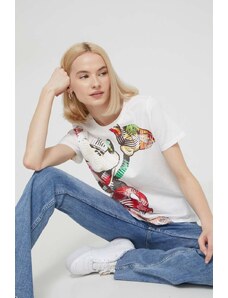 Desigual t-shirt in cotone x Disney donna colore bianco