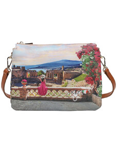 YNot tracolla shoulder bag 3 scomparti Taormina summer YES399S4