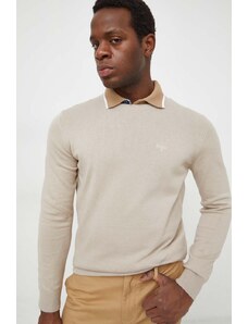 Barbour maglione in cotone colore beige