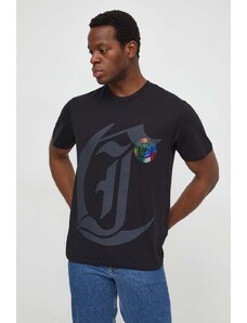 Just Cavalli t-shirt in cotone uomo colore nero
