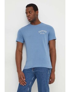 Barbour t-shirt in cotone uomo colore blu