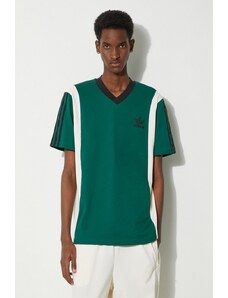 adidas Originals t-shirt uomo colore verde con applicazione IS1406