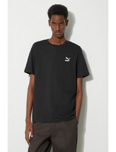 Puma t-shirt in cotone uomo colore nero con applicazione 625414