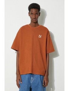 Puma t-shirt in cotone BETTER CLASSICS uomo colore marrone con applicazione 586668