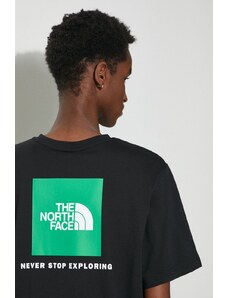 The North Face t-shirt in cotone M S/S Redbox Tee uomo colore nero NF0A87NPYQI1