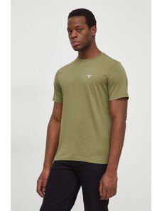 Barbour t-shirt in cotone colore verde