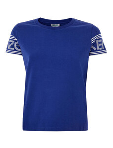 T-Shirt in Cotone Blu Elettrico Kenzo XXS Blu 2000000007502