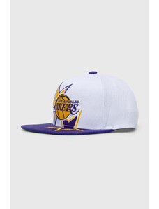 Mitchell&Ness berretto da baseball NBA LOS ANGELES LAKERS colore bianco con applicazione