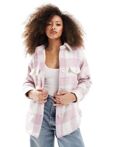 Levi's - Nola - Camicia giacca rosa a quadri con tasche