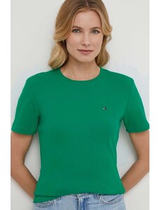 Tommy Hilfiger t-shirt in cotone donna colore verde